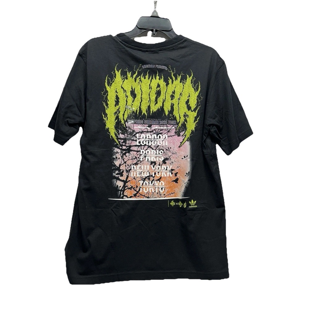 Adidas JP2678 Originals Q12 Death Metal Black Medium T-Shirt (H3)